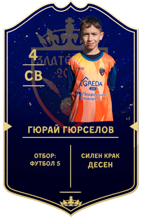 Гюрай Гюрселов — защитник с номер 4