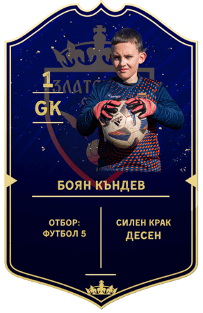 Боян Къндев — вратар с номер 1